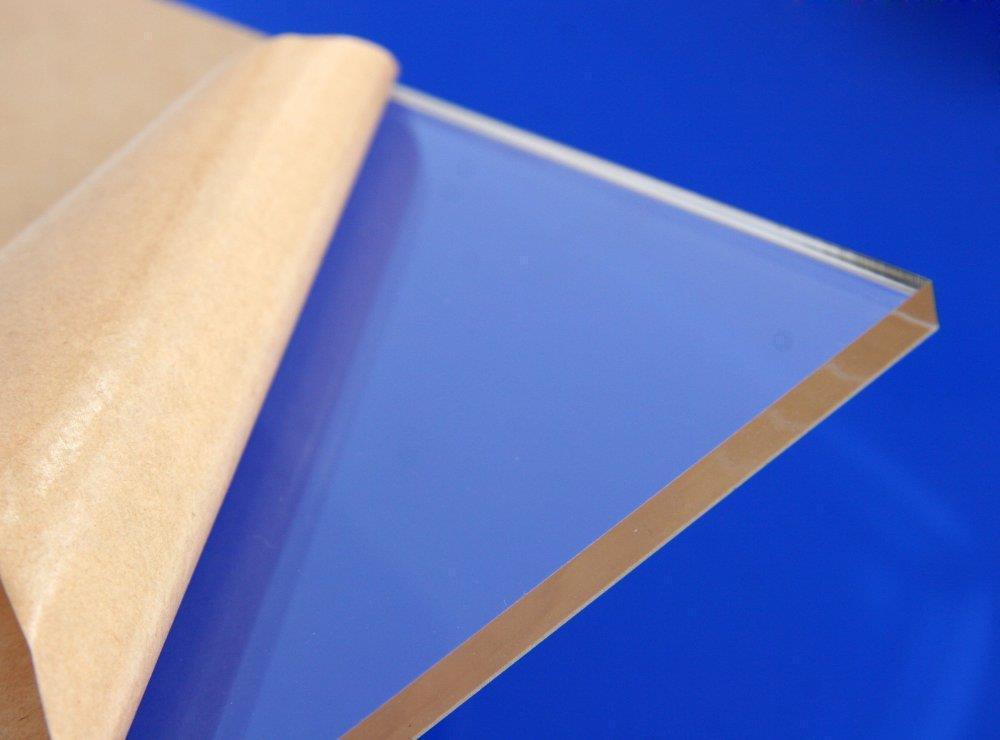 0.080" (1.5mm) Thick 12"x12" Clear Acrylic Sheet Plexiglass