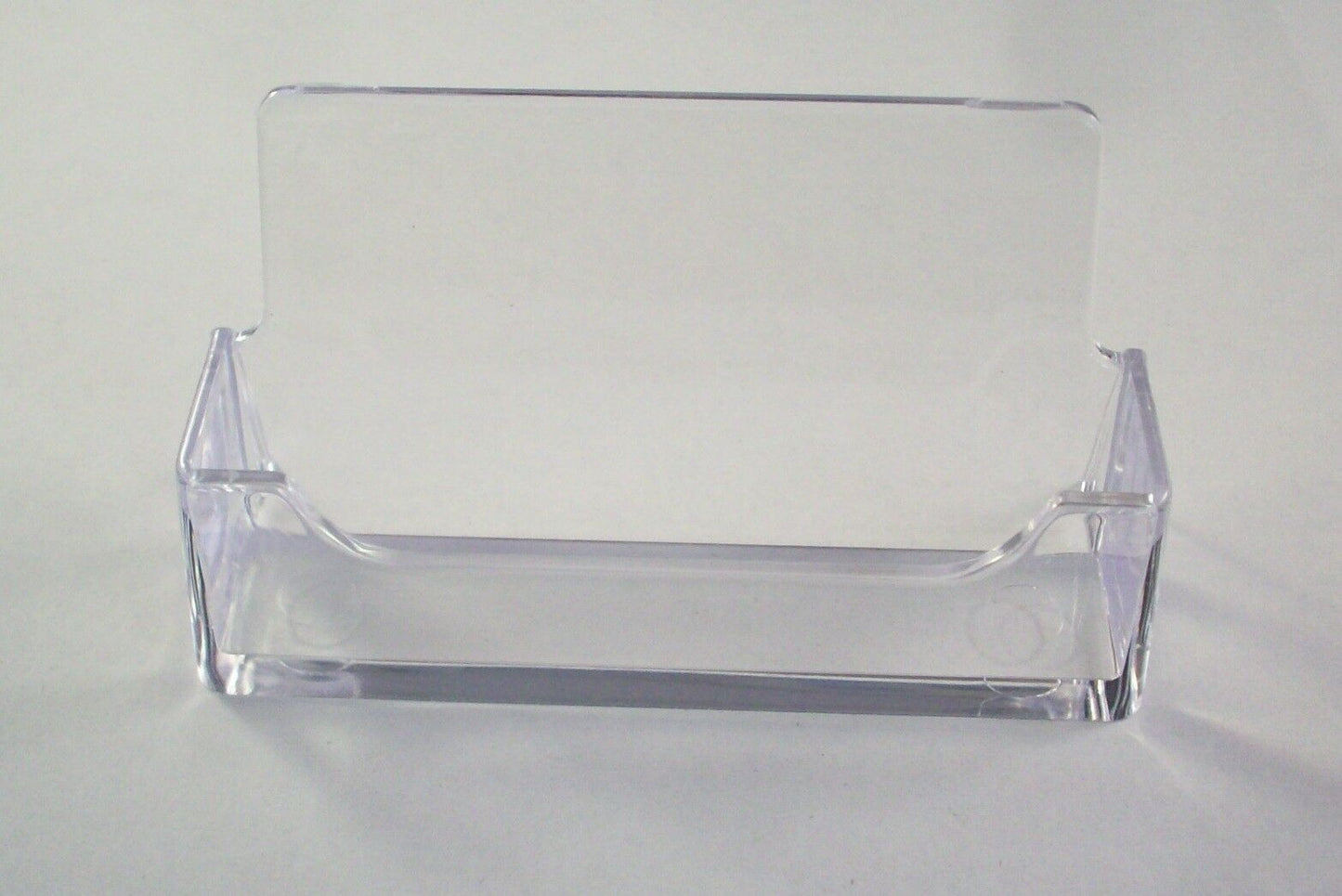Clear Desktop Business Card Holder Counter Top Displays Acrylic Plastic