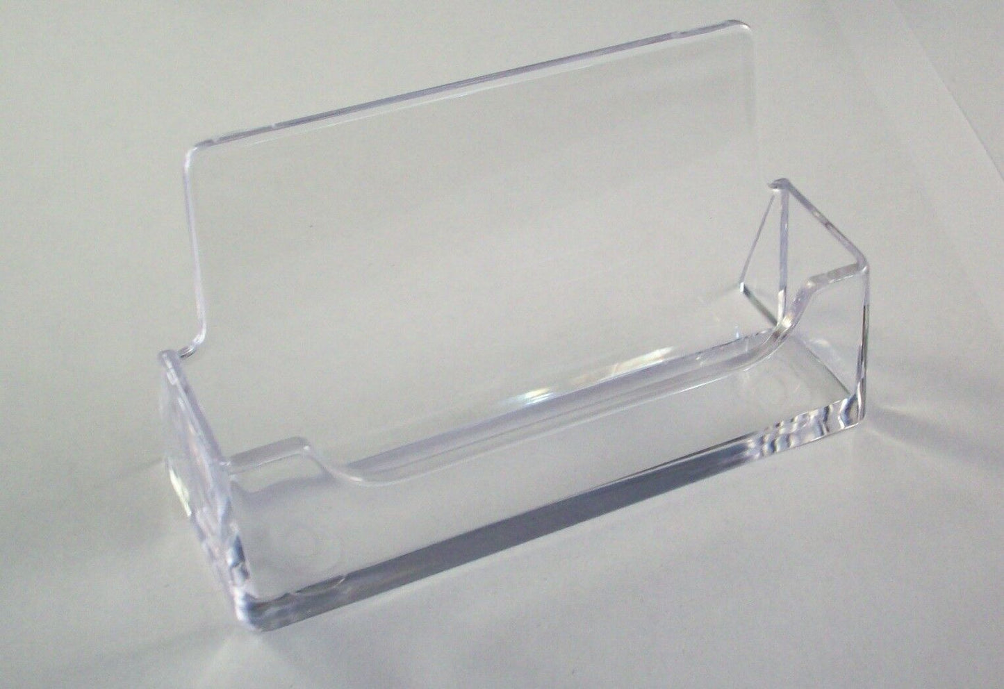 Clear Desktop Business Card Holder Counter Top Displays Acrylic Plastic