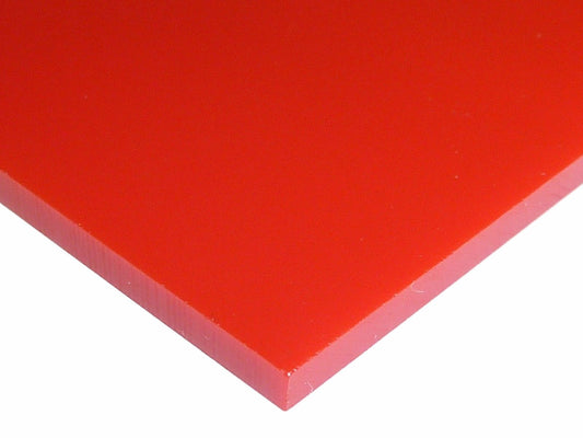1/8" Solid Red 12" x 12" Acrylic Plexiglas Sheet Cast Acrylic AZM