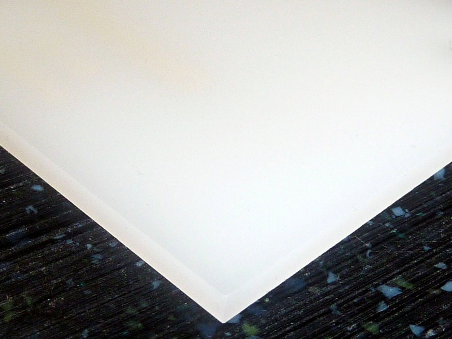 1/4" (6mm) Transparent White 12x12" Acrylic Plexiglass Sheet