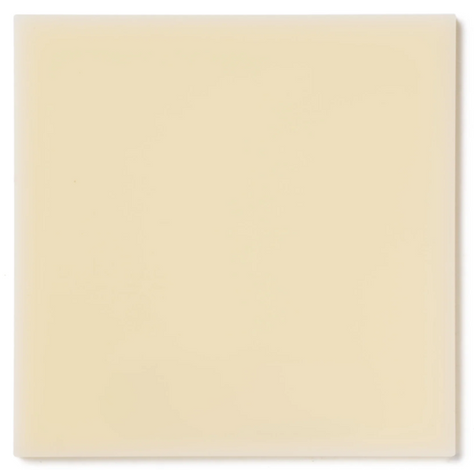 1/8" Cream Ivory Solid Color Acrylic Plexiglass Sheet - 24x12 Inch Nominal Size for Crafts, DIY, and Art Projects Solid Acrylic Panel with Versatile Applications