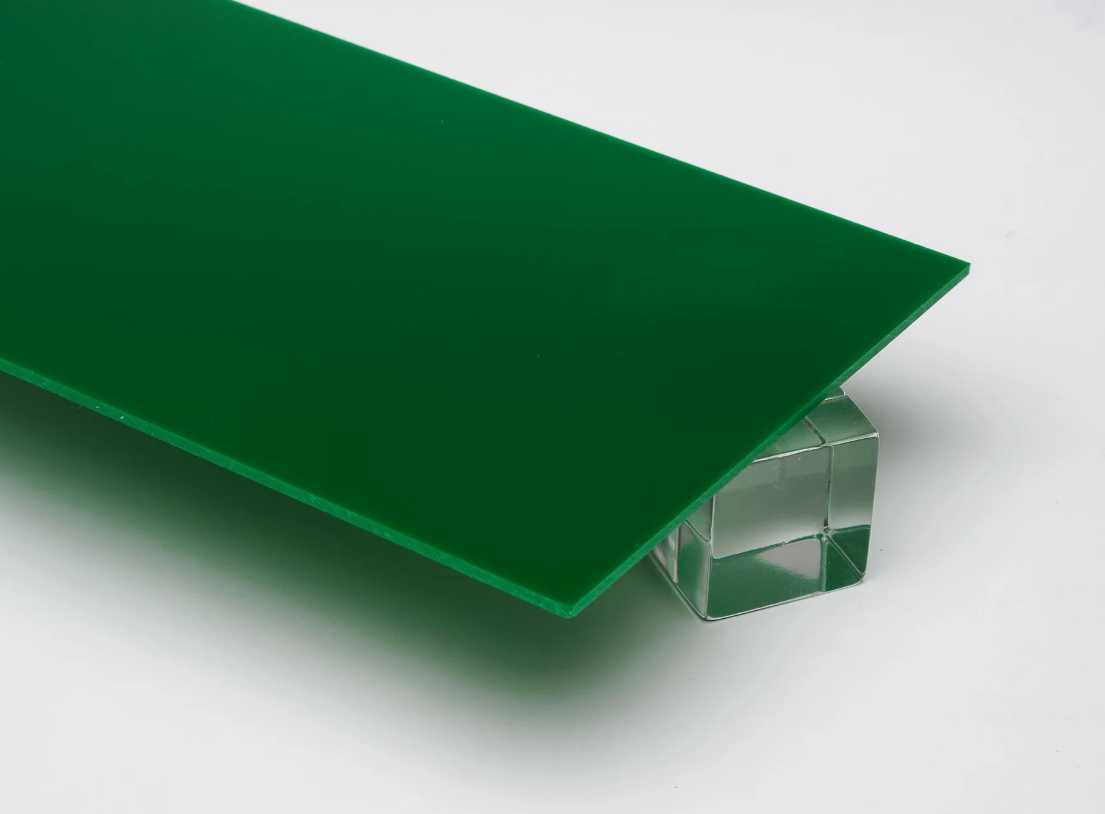 1/8" (0.118") Solid Forest Green Acrylic Plexiglass Sheet 12" x 12" Cast 3mm Thick Nominal Size AZM Displays