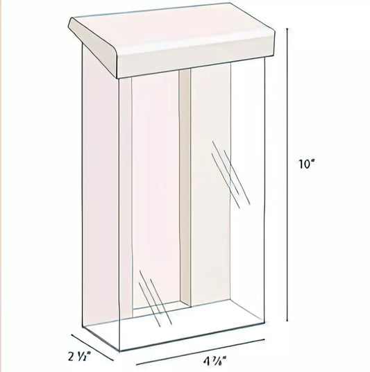 Outdoor Brochure Holder TriFold Flyer Box Real Estate Clear Made in USA