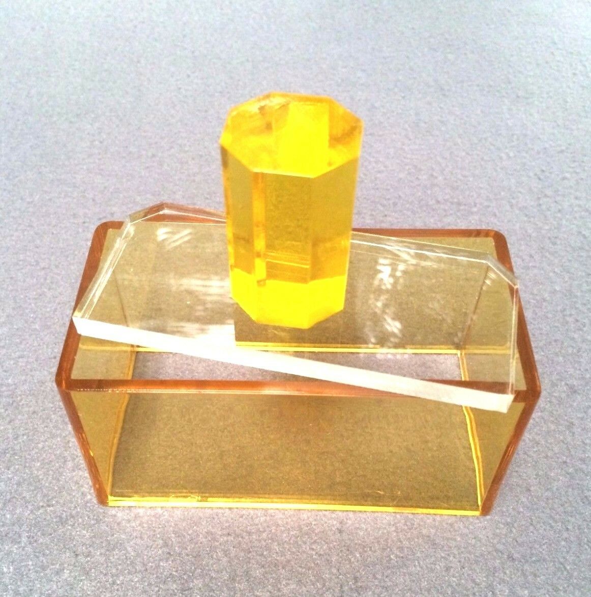 Yellow Rod Handle Yellow Sushi Maker Acrylic Press Spam Musubi NonStick
