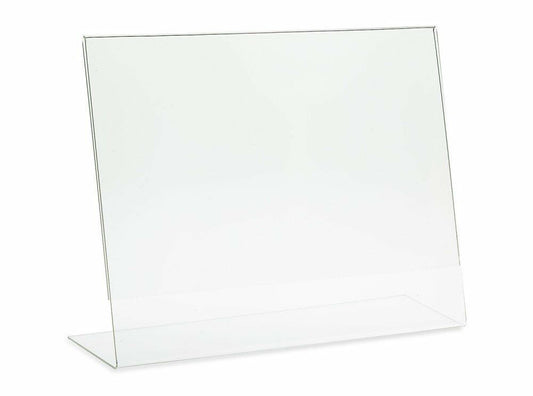 6 Pack 11"x8.5" Horizontal Sign Holder A4 Size Premium Clear Acrylic