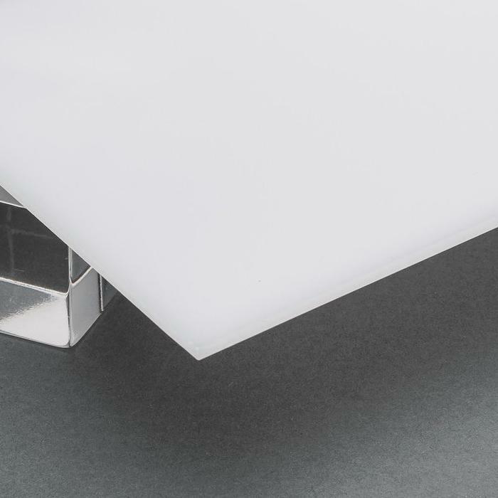 1/4" (6mm) Transparent White 12x12" Acrylic Plexiglass Sheet