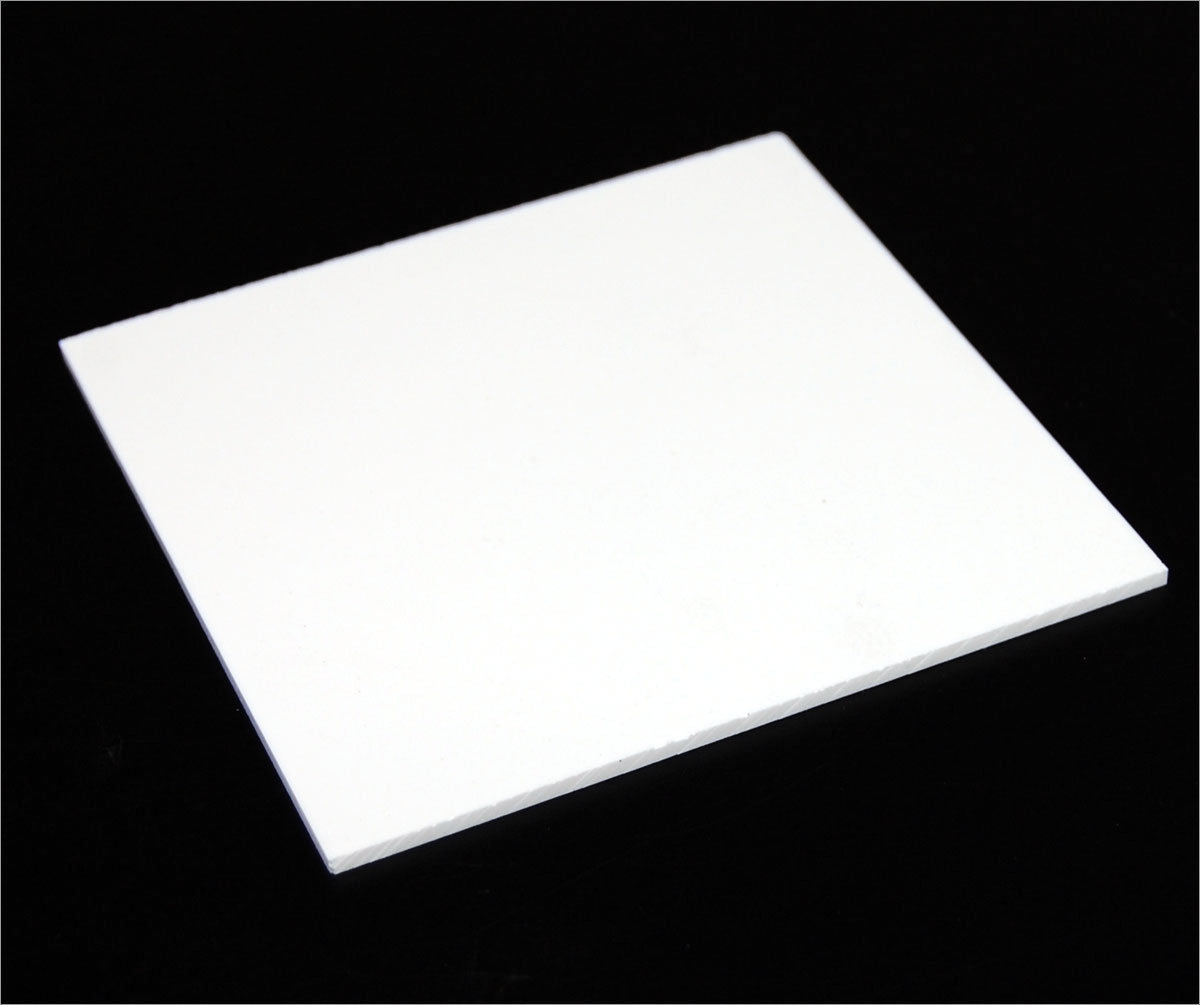 1/8"  Solid White Acrylic Plexiglass Sheet 24"x12" White Board Sheet