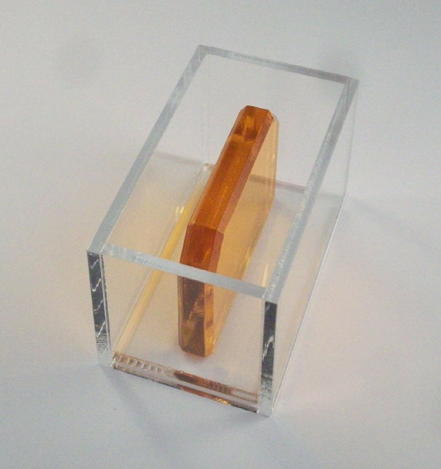 Orange Enhanced Handle Single Acrylic Press Spam Musubi Non Stick Sushi Maker