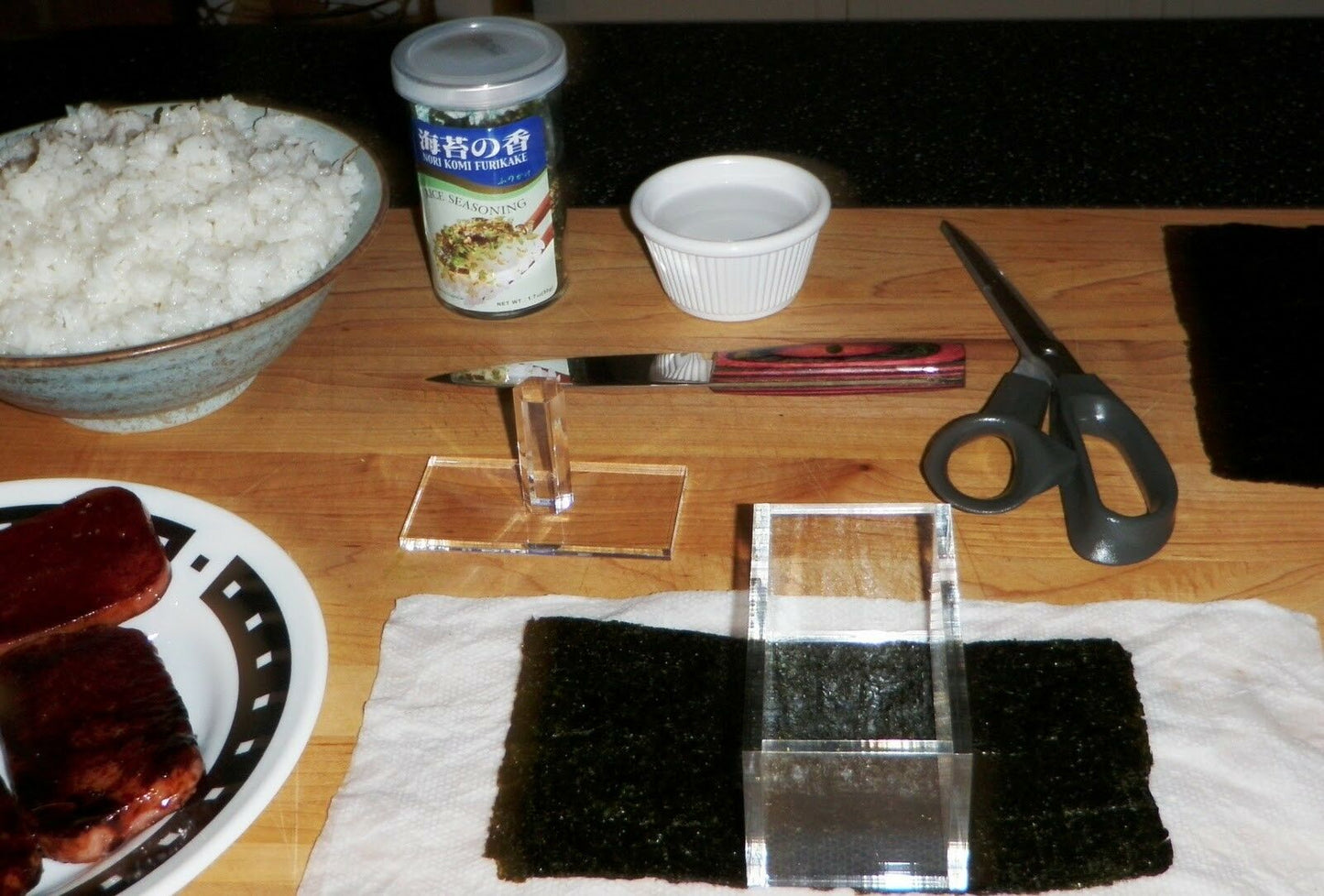 Blue Double Economy Sized Spam Musubi Sushi Maker Mold Non Stick