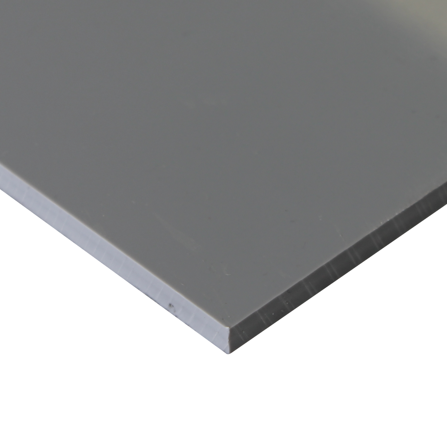 1/4" 6mm Gray Polycarbonate PVC Type 1 Sheet 12x12" AZM Clearance