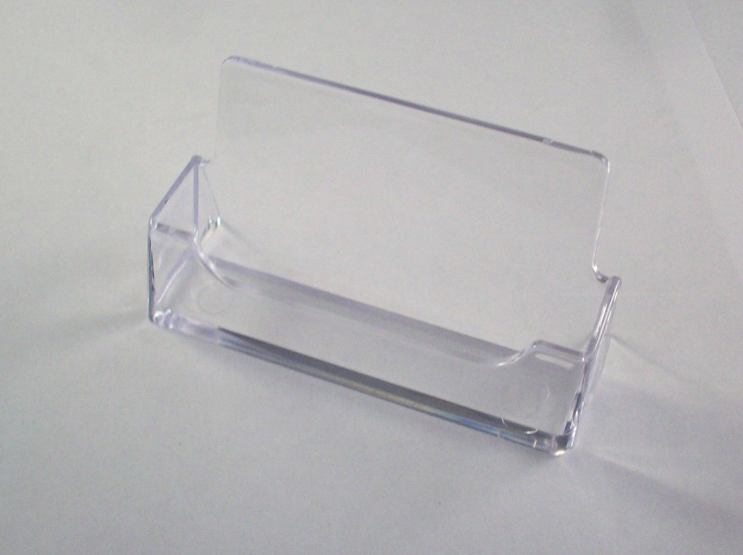 Clear Desktop Business Card Holder Counter Top Displays Acrylic Plastic