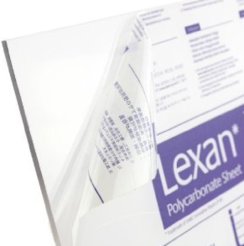 1/4" 6mm Clear Polycarbonate Lexan Sheet 12"x12" (0.220"-0.236")