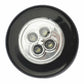 24 Pack Stick-on Push Light 4 LED Battery-powered Night Light (Black)