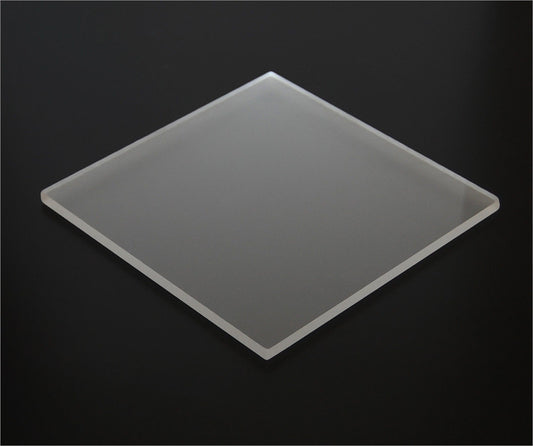 1/8" (3mm) Matte 12"x12" Acrylic Sheet Frosted Clear Plexiglass P95