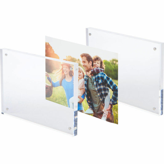 Clear Photo Frame For 4"x6" Pictures Free Standing (Frame size 5"x7")