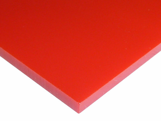 1/8" Solid Red 12" x 12" Acrylic Plexiglas Sheet Cast Acrylic AZM