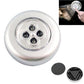 Stick-on Push Light 4 LED Battery-powered Night Light Silver 20 Pack