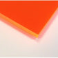 1/8" (3mm) Neon Orange 12" x 12" Fluorescent Acrylic Plexiglass Sheet