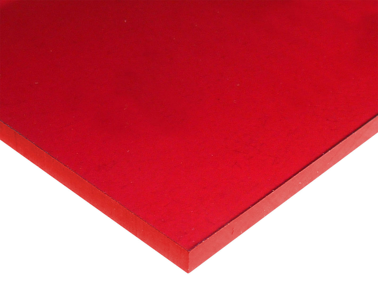 1/4" Translucent Dark Red Acrylic Plexiglass Sheet 12" x 12" Cast Acrylic