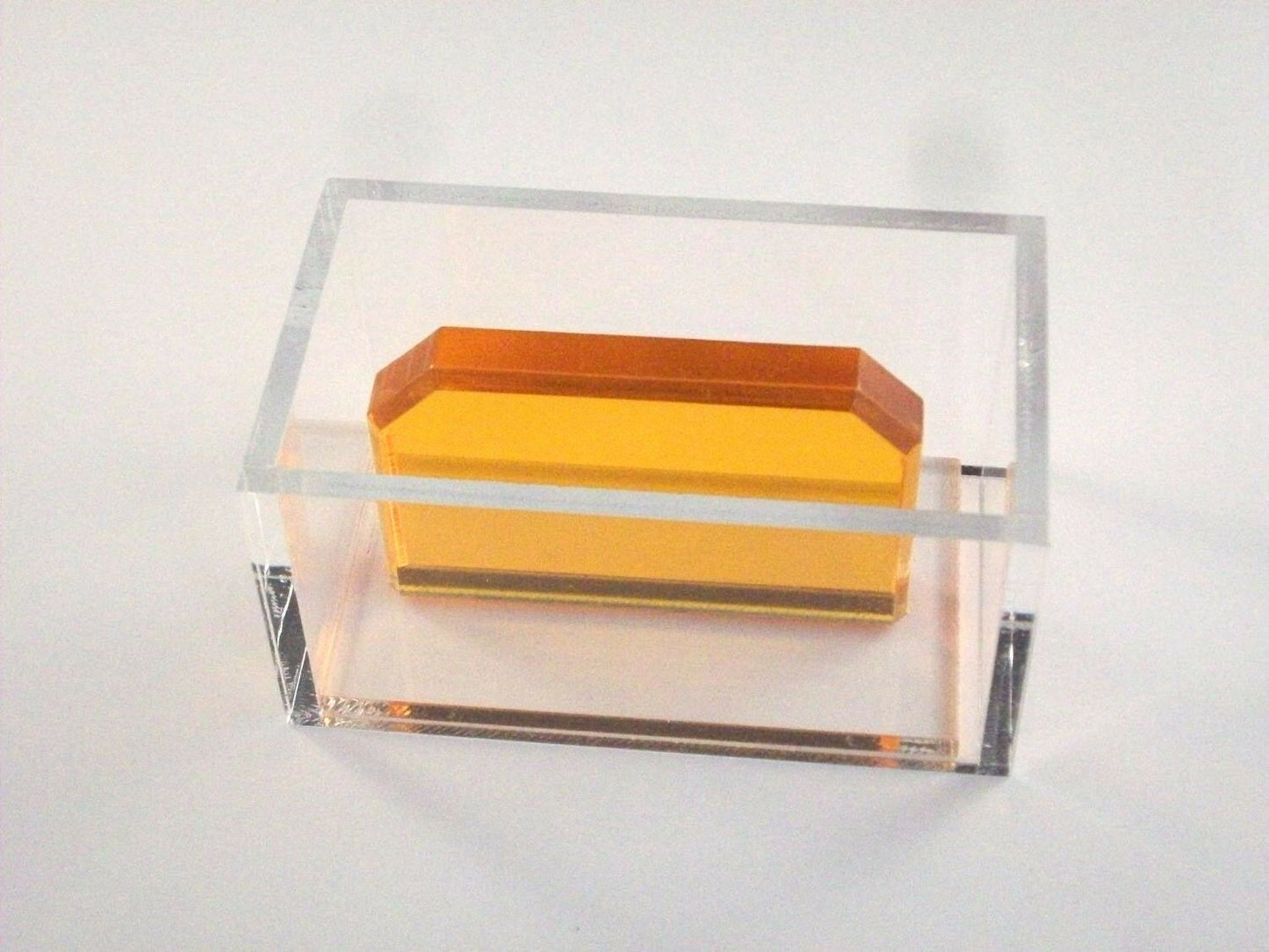 Orange Enhanced Handle Single Acrylic Press Spam Musubi Non Stick Sushi Maker