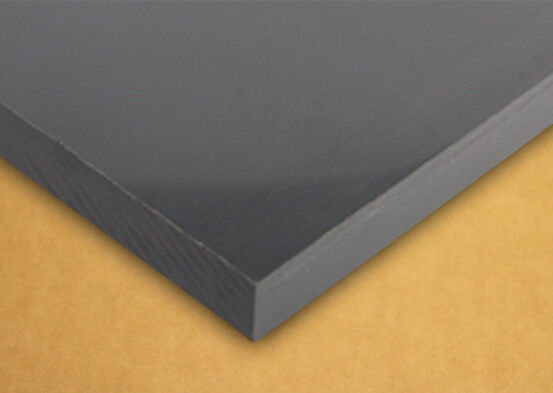 1/4" 6mm Gray Polycarbonate PVC Type 1 Sheet 12x12" AZM Clearance