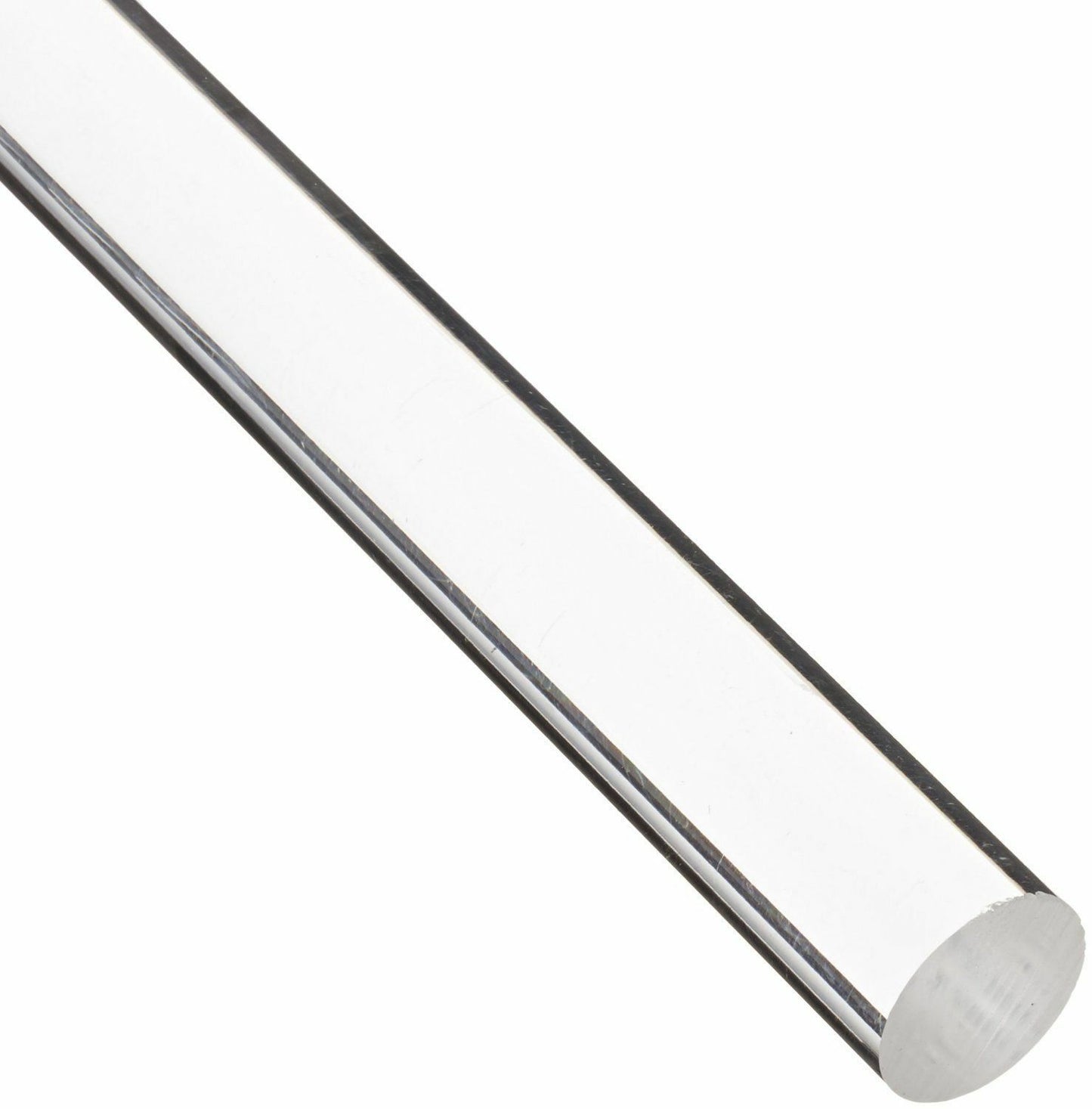 Clear Acrylic Round Rods 3/4" (0.75") Diameter, 24" Length