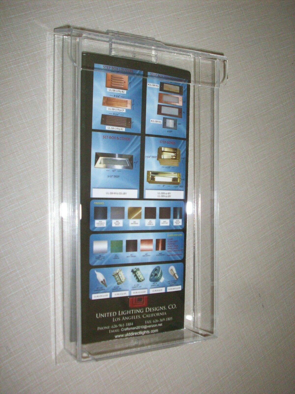 Outdoor Brochure Holder TriFold Flyer Box Real Estate Clear Made in USA