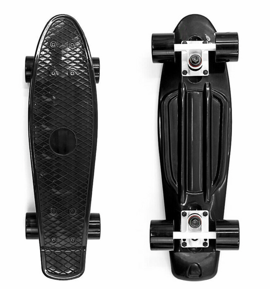 Black Skate Board Skateboard 22" Cruiser Board