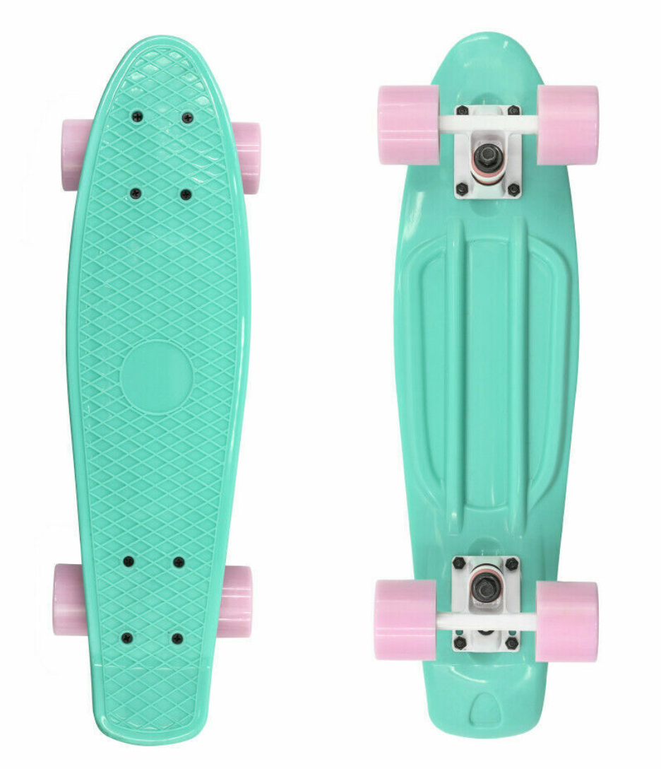 Teal Green Skate Board Skateboard 22" Cruiser Board