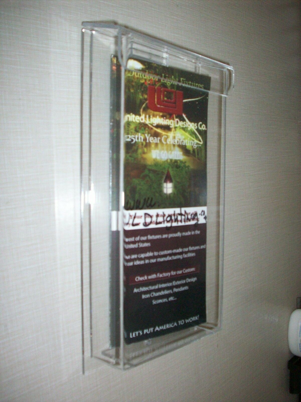 Outdoor Brochure Holder TriFold Flyer Box Real Estate Clear Made in USA